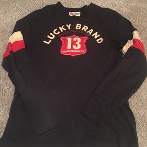 Lucky brand shirt navy blue